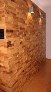 Inspirace designového dřevěného obkladu stěny